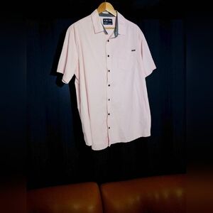 Zoo York 2XL Pink Short Sleeve Button-Up Shirt